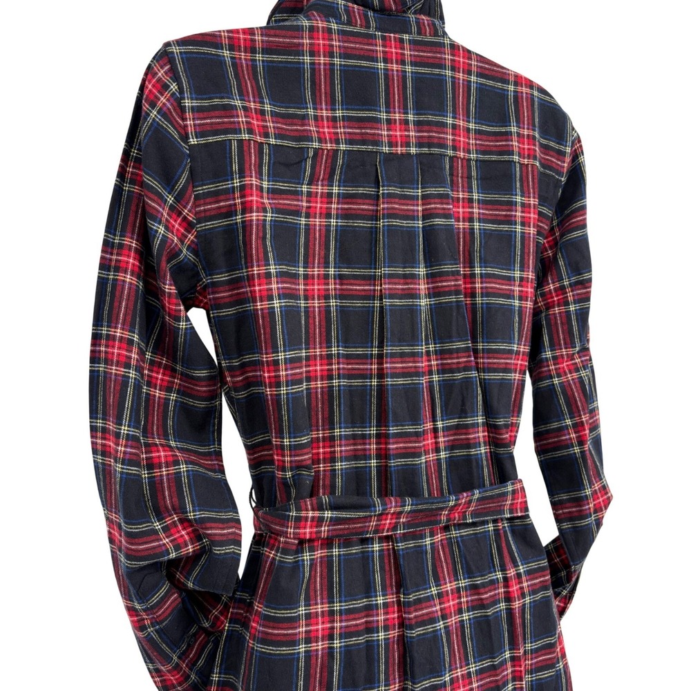 NWT Brooks Brothers Red Plaid Shirt Dress Belted Flannel Heritage Classic Sz 4 - Picture 7 of 12